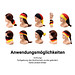 Multischal "Nations", schwarz-rot-gold Multischal "Nations", schwarz-rot-gold