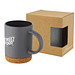 Neiva 425 ml Keramiktasse mit Korkboden, grau