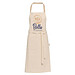 Nia 200 g/m² Schürze aus recycelter Baumwolle, Oatmeal