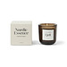 Nordic Essence Duftkerze klein, off white, dunkelbraun