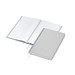 Geiger-Notes Notizbuch Note-Book A5 Bestseller, inkl. Siebdruck, matt-silber