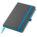Notizbuch BlackLine, DIN A6, liniert, schwarz/hellblau