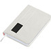 Notizbuch mit Steckfach A6, weiss