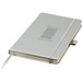 Nova A5 gebundenes Notizbuch, silber