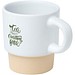 Olympia 130 ml stapelbarer Expresso Becher mit Tonboden, weiss