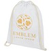 Oregon 140 g/m² Turnbeutel aus Baumwolle 5L, weiss