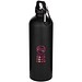Oregon 750 ml matte RCS-zertifizierte, einwandige Trinkflasche aus recyceltem Edelstahl mit Karabinerhaken, schwarz