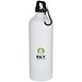 Oregon 750 ml matte RCS-zertifizierte, einwandige Trinkflasche aus recyceltem Edelstahl mit Karabinerhaken, weiss