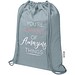Oregon Blend 140 g/m² GRS-recycelter Turnbeutel 5 L, grau