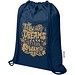 Oregon Blend 140 g/m² GRS-recycelter Turnbeutel 5 L, navy