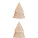 Originalhome Weihnachtsbaum Kerze M, 2er Set, beige