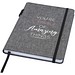 Orin A5 Notizbuch aus RPET, heather grau