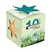 Pflanz-Holz Star-Box mit Samen, Basilikum, 1-seit. Druck