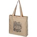Pheebs 210 g/m² recycelte Tragetasche mit Seitenfalten 13L, heather natur