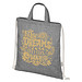 Pheebs Rucksack mit Kordelzug, heather schwarz