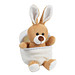 Plüsch-Hase LUKAS,braun, schwarz, weiß
