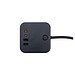 PLUG Steckdosenwürfel schwarz, schwarz