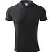Polohemd Herren Pique Polo, S, anthrazit melliert