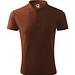 Polohemd Herren Pique Polo, S, schokolade