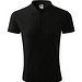 Polohemd Herren Pique Polo, S, schwarz