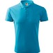 Polohemd Herren Pique Polo, S, türkisblau