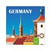 POLYCLEAN rPET Displaytuch 20x20 cm im Papieretui , weiss / individuell