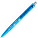 prodir® Kugelschreiber QS40 PMT Air, blaue Mine, cyanblau/silber satiniert