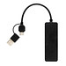 RCS recycelter USB-Hub mit Dual-Input, schwarz