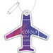 RFX™ H-09 Reflektierender PVC-Anhänger Flugzeugs, weiss