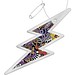 RFX™ H-10 Reflektierender PVC-Anhänger Blitz, weiss