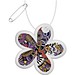 RFX™ H-13 reflektierender PVC-Anhänger Blume, weiss