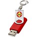 Rotate mit Schlüsselanhänger USB-Stick, mittelrot, 1GB