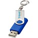 Rotate mit Schlüsselanhänger USB-Stick, royalblau, 16GB