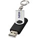 Rotate mit Schlüsselanhänger USB-Stick, schwarz, 4GB