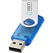 Rotate Transculent USB-Stick, blau, 2GB