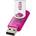 Rotate Transculent USB-Stick, rosa, 2GB