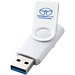 Rotate USB-Stick 3.0 aus Metall, weiss, 128GB