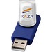 Rotate USB-Stick 3.0 mit Doming, blau, 64GB
