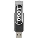 Rotate USB-Stick 3.0 mit Doming, schwarz, 16GB
