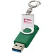Rotate USB-Stick 3.0 mit Schlüsselanhänger, grün, 16GB