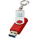Rotate USB-Stick 3.0 mit Schlüsselanhänger, hellrot, 64GB