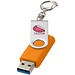 Rotate USB-Stick 3.0 mit Schlüsselanhänger, orange, 64GB