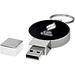 Runder Light Up USB Stick, schwarz, 8GB