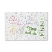 Samenpapier Visitenkarten, Mohnblume, 2-seit. Druck