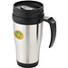 Sanibel Isolierbecher, 400 ml, silber,schwarz