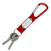 Schlüsselanhänger mit Karabiner, rot
