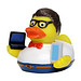 Schnabels® Quietsche-Ente Nerd, bunt