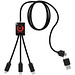 SCX.design C28 Erweitertes 5-in-1-Ladekabel, rot