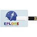 Slim Credit Card USB-Stick, weiss, 16GB