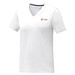 Somoto T-Shirt mit V-Ausschnitt für Damen, weiss, L